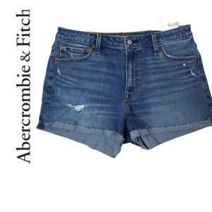 BNWT ⭐️ Abercrombie & Fitch High Rise Shorts Size 32/14.